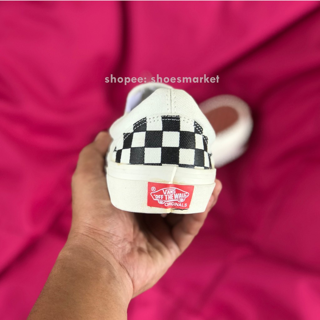 OBRAL SEPATU VANS SLIPON OG CHECKERBOARD