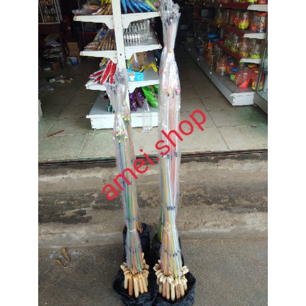 20 pcs  1kodi Joran Lokal Set Joran Fiber Set Joran Anak - anak