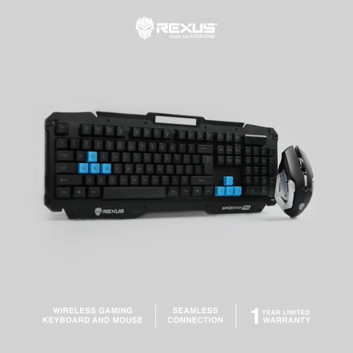 Keyla | Rexus Keyboard Mouse Wireless Gaming Warfaction Vr2 Combo