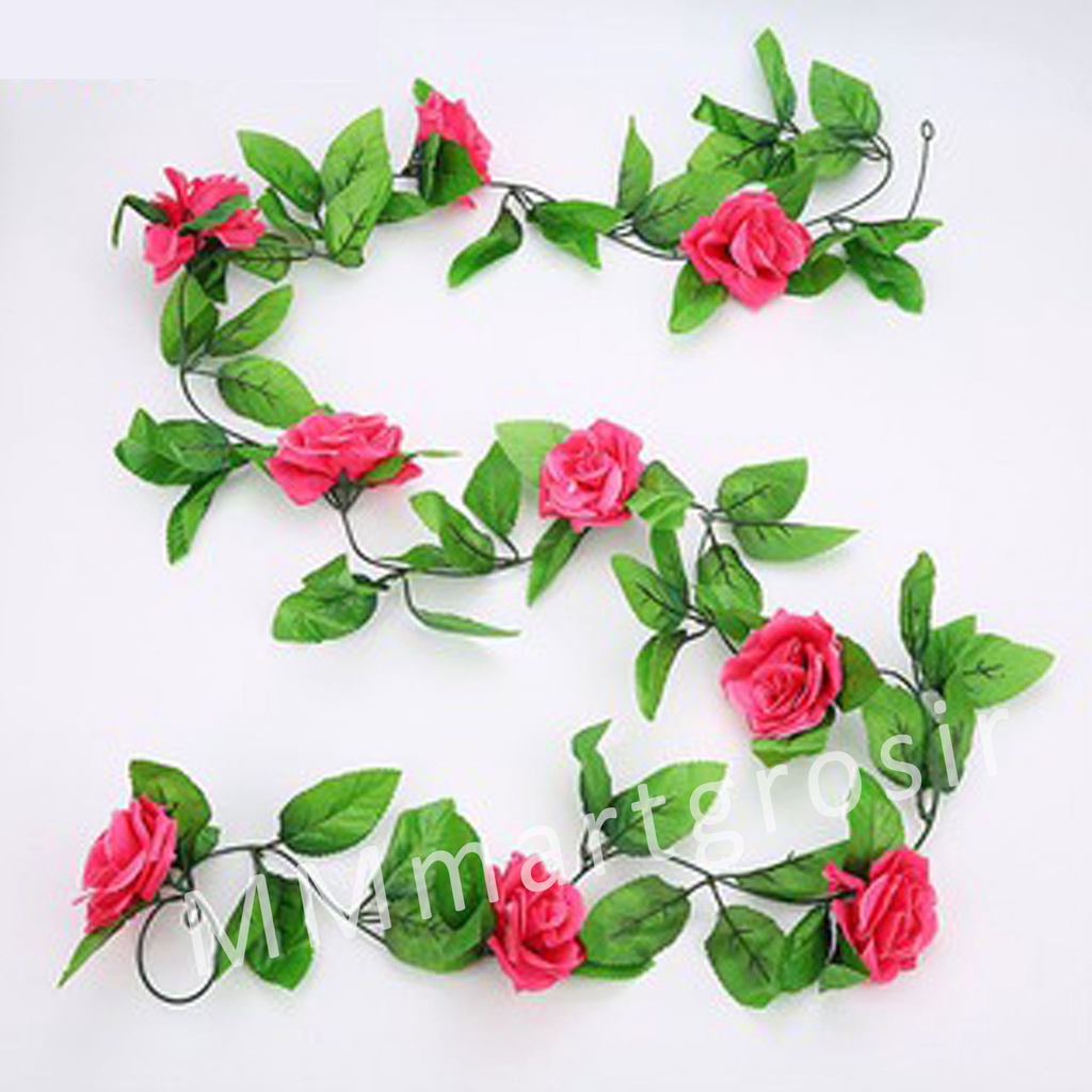 Daun Bunga Rose 9+21 / Hiasa dinding / Bunga hias