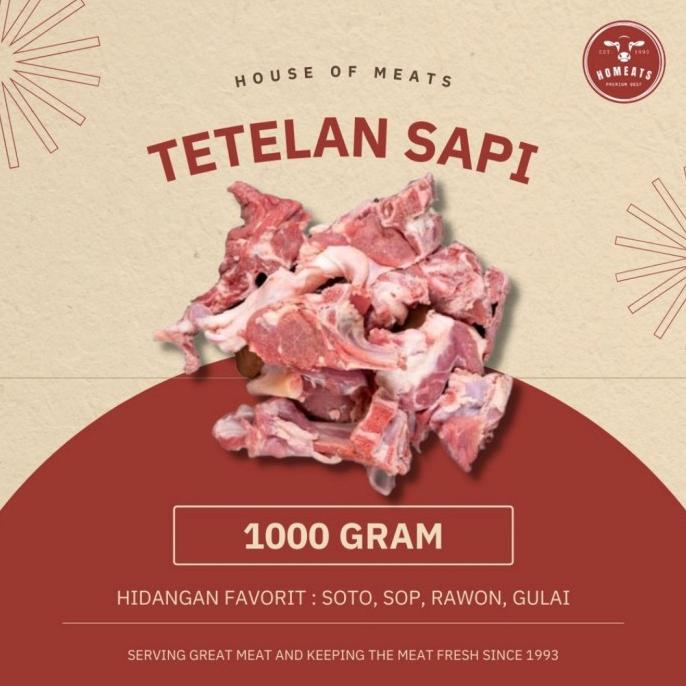 

Tetelan Daging Sapi Lokal Segar 1000 Gram Ee39Keogff