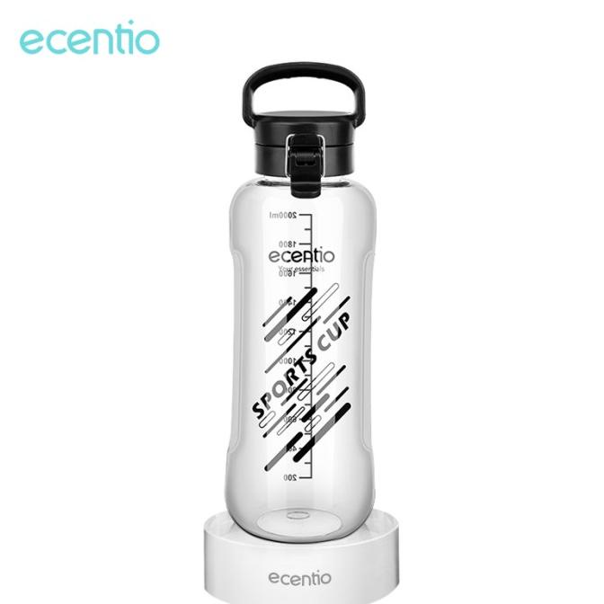 ecentio 2000ml botol minum olahraga botol air anti tumpah