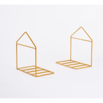 

House Bookshelf/Pembatas Buku Besi 1pcs / majalah / flyer / brosur design