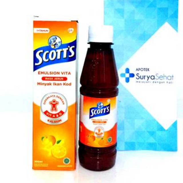 Scott S Emulsion Vita 200 Ml Rasa Jeruk Minyak Ikan Kod Cod Liver Oil Scott Emulsion Shopee Indonesia