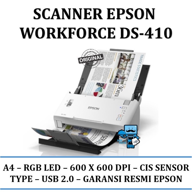 Scanner Epson Workforce DS-410 / DS410 - Garansi Resmi