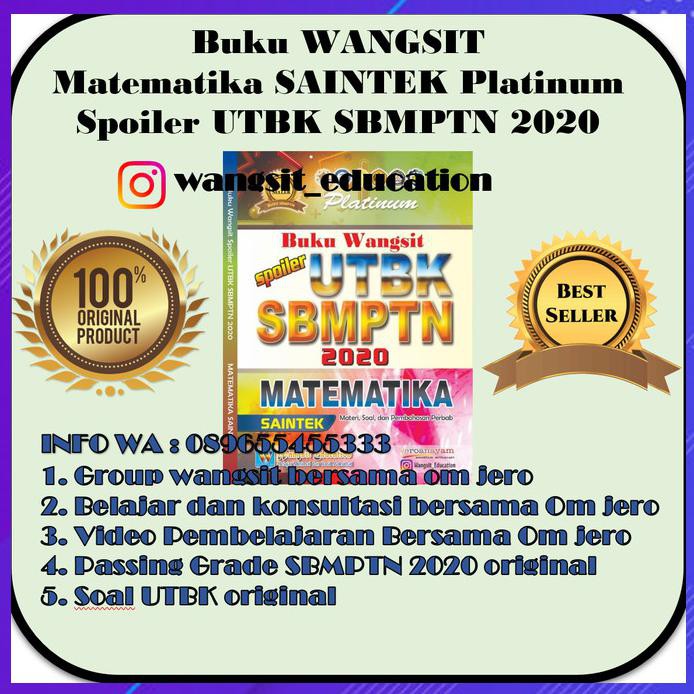 Kumpulan Soal Sma Wangsit Spoiler Utbk Sbmptn 2020 Matematika Saintek Platinum Bk5451 Shopee Indonesia