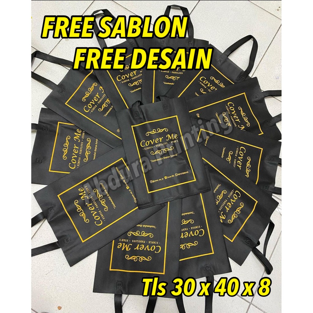 

Free Sablon Tas Spunbond 30 x 40 x 8 Goodie Bag Souvenir