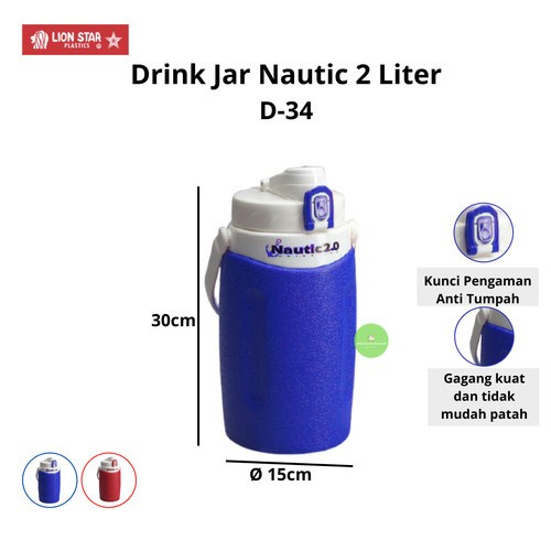NAUTIC Drink Jar 2lt LST