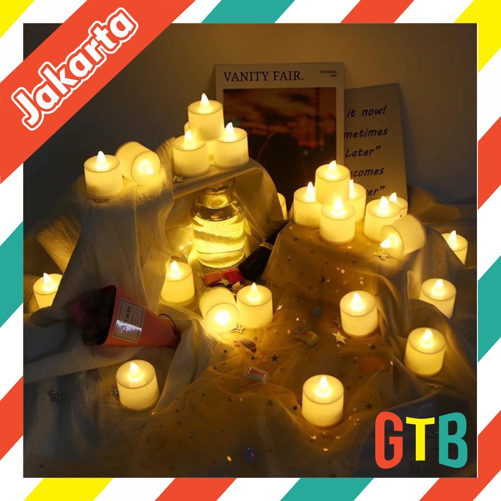 ❤️GTB❤️ E005 Lampu Tidur Lilin Elektric Led Mini Candle Light Dekorasi Portable Hias Import Murah cod
