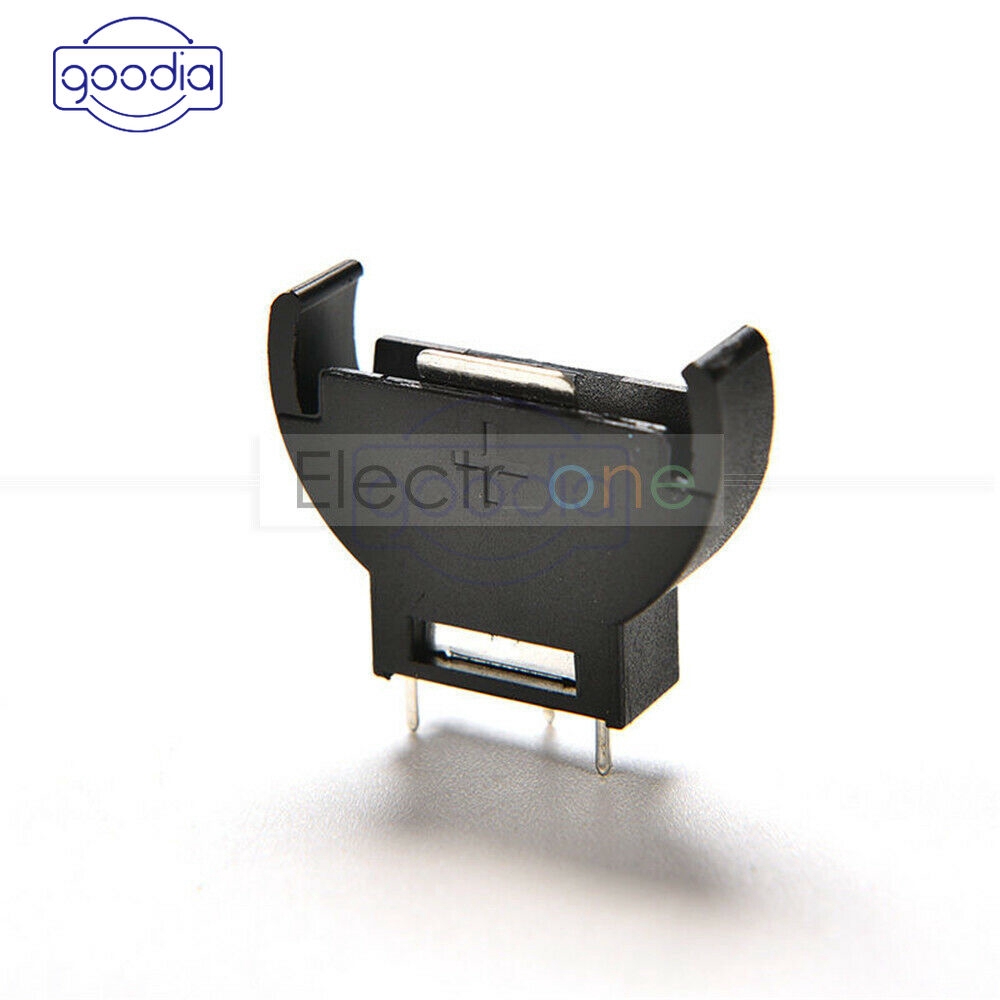 [IN STOCK/COD] 1/10Pcs CR2032 Cell Button Lithium Battery Holder Sockets Case Black Plastic