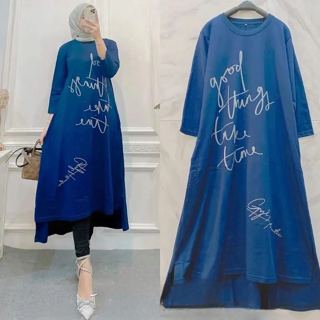 DITYA MIDI DRESS / DRESS MUSLIM / DRESS KASUAL / DRESS MURAH