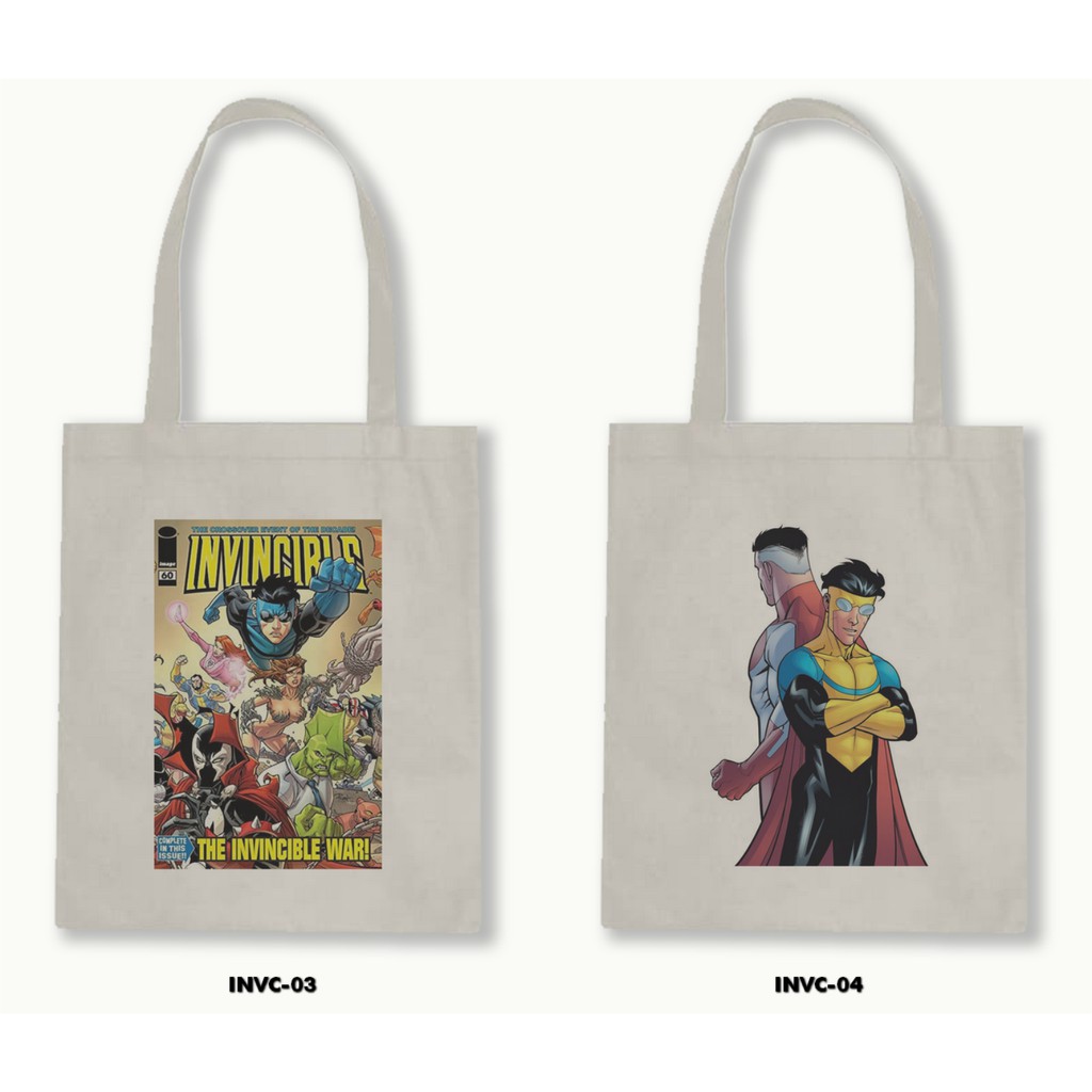 TOTE BAG BLACU - INVINCIBLE