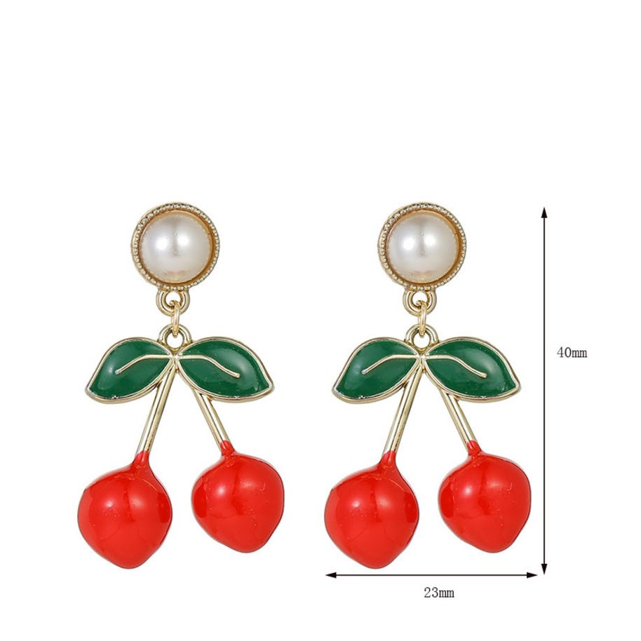 LRC Anting Tusuk Fashion Pearl Fried Earrings D60877