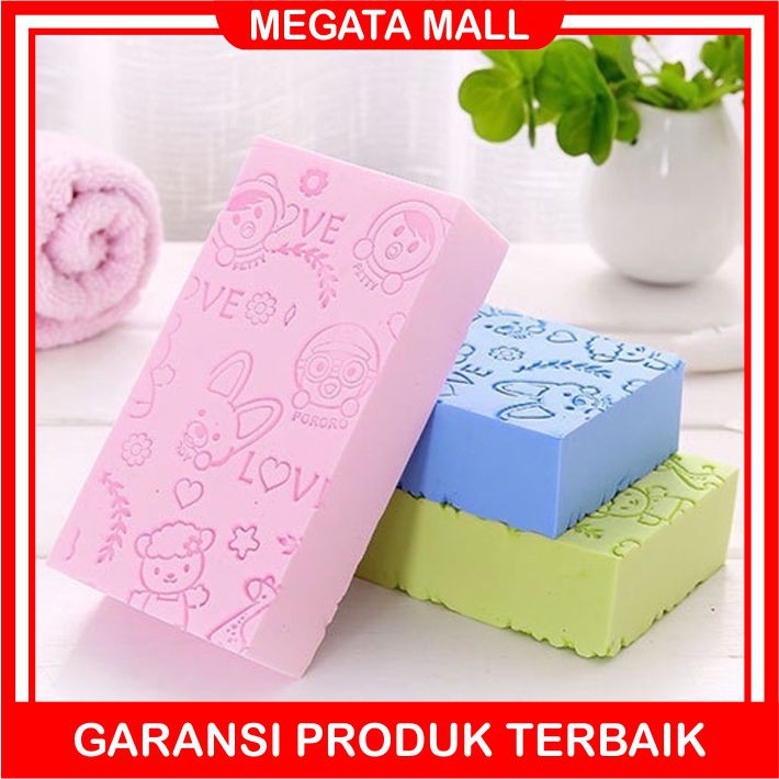 ♫ Megata ♫ A138 Spons Mandi Anti Daki Spon Pengangkat Daki Sponge Busa Import Murah Grosir