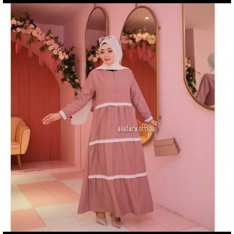 Gamis Renda Susun
