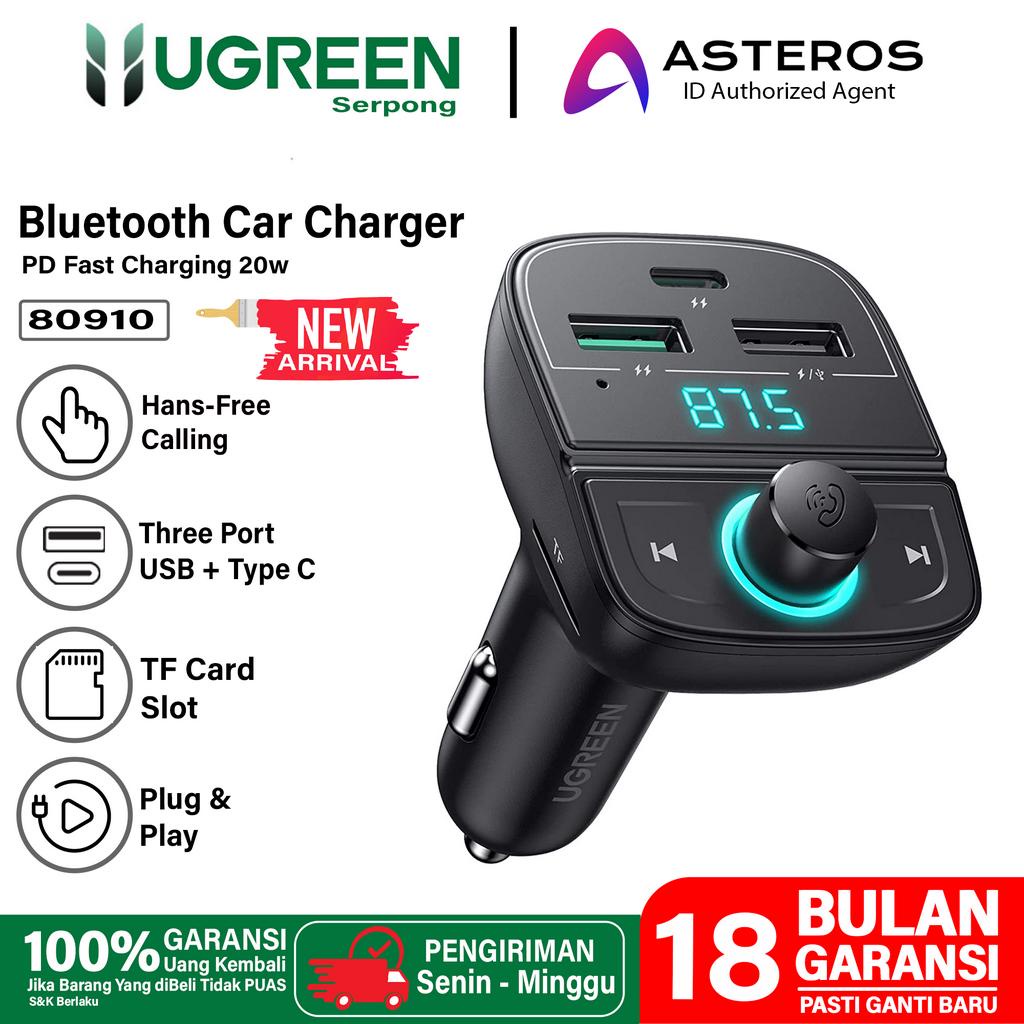 UGREEN Car Charger FM Transmitter Modulator MP3 Player Fast Charging PD 20w QC 3.0