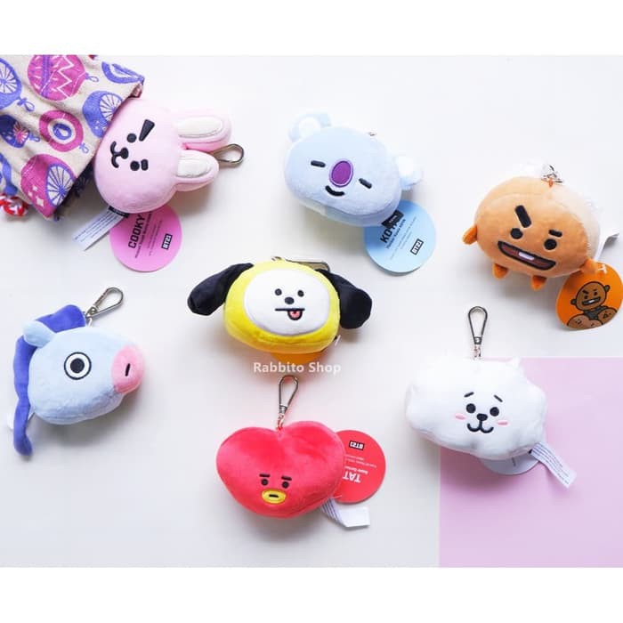 Keychain Plushie BT21 / Gantungan kunci Boneka BT21 BTS