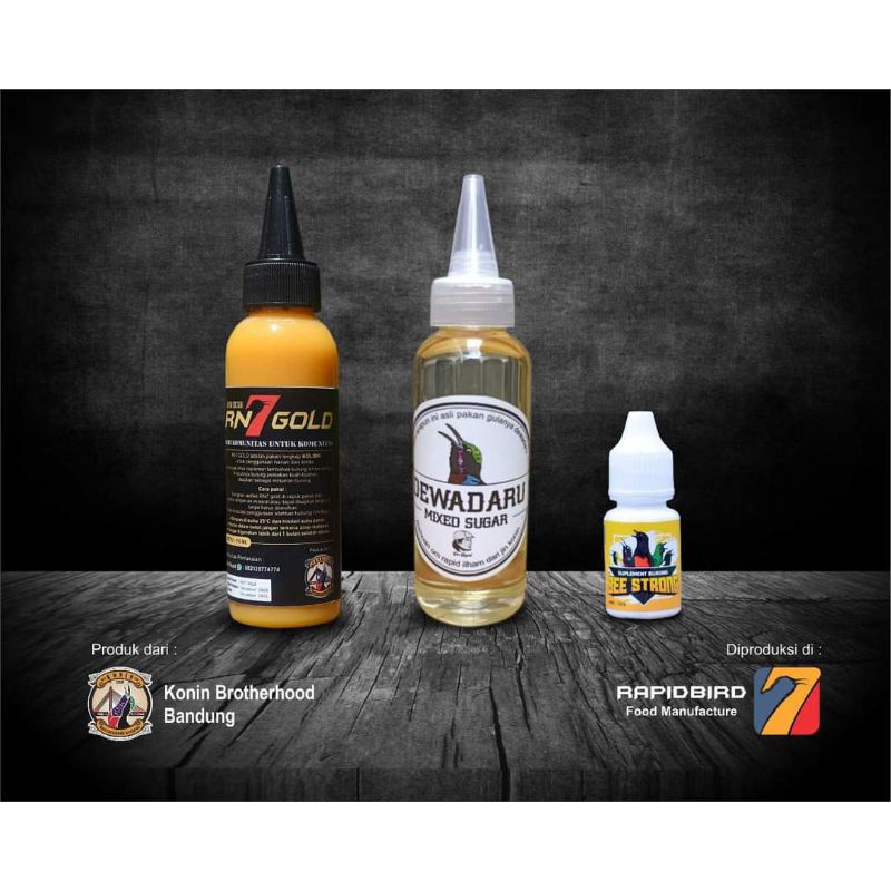 Sepaket isi 3 produk rn7 dewadaru bee strong rapid nektar konin nekstar kolibri nextar rn 7 gold rn7