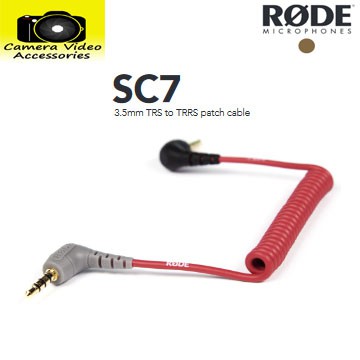 RODE SC7 3.5mm TRS to TRRS patch cable