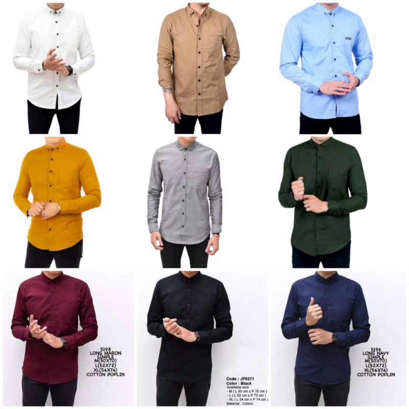 BAJU POLOS PRIA LENGAN PANJANG KEMEJA POLOS PRIA LENGAN PANJANG KEMEJA POLOS PRIA KEMEJA POLOS BAJU POLOS ATASAN PRIA KEMEJA PRIA KANTOR KEMEJA FORMAL BAJU TREND 2022 KEMEJA POLOS MODERN ORI RL JAYA BATIK AZMIL