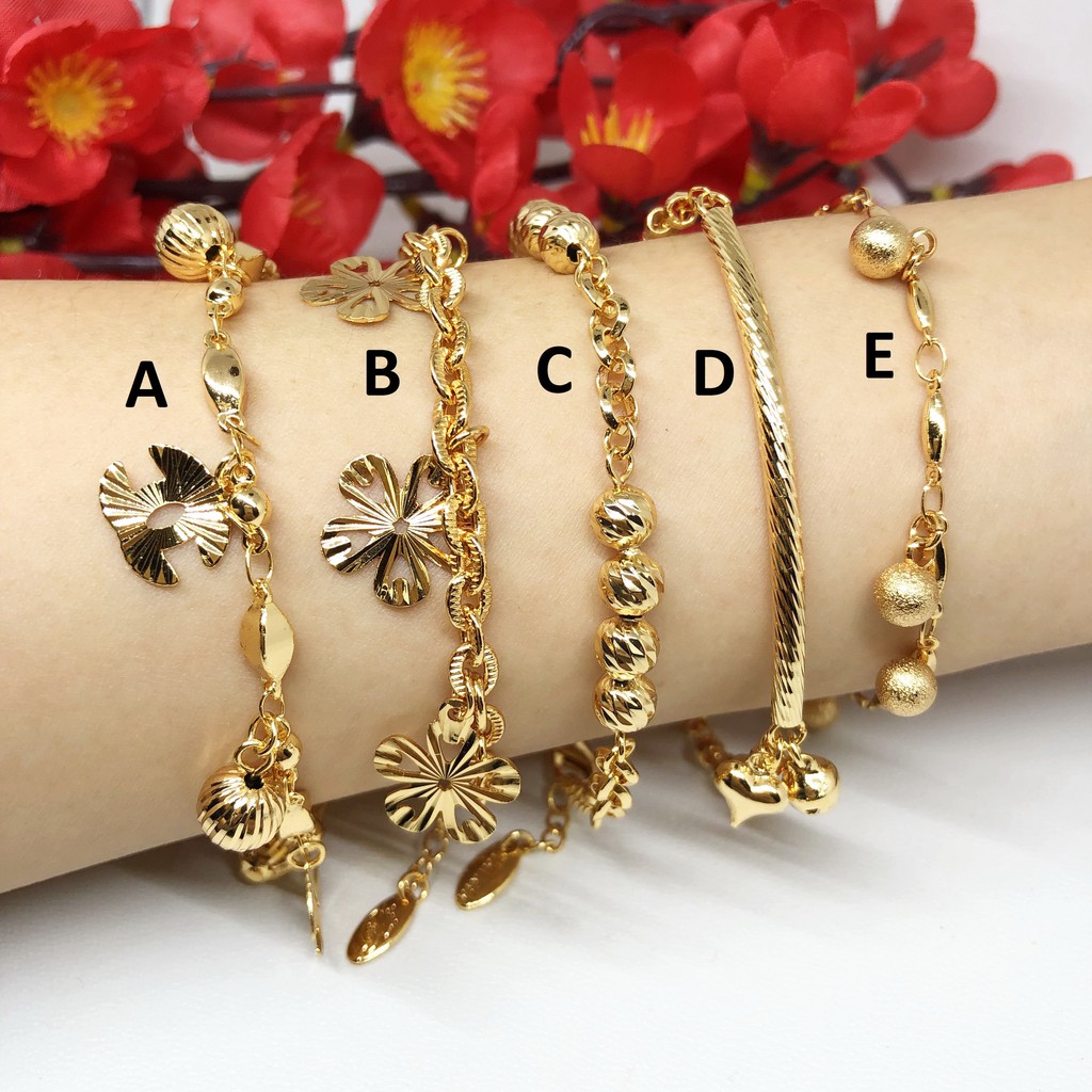Gelang Koin Ratu Elizabeth Xuping Premium Lapis Emas Gold Bola Bola CC - BB291