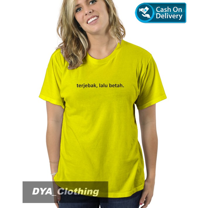 Baju Kaos Wanita Bahan Distro Design Tulisan Terjebak Baju Kaos Wanita Bahan Distro Design Tulisan Terjebak
