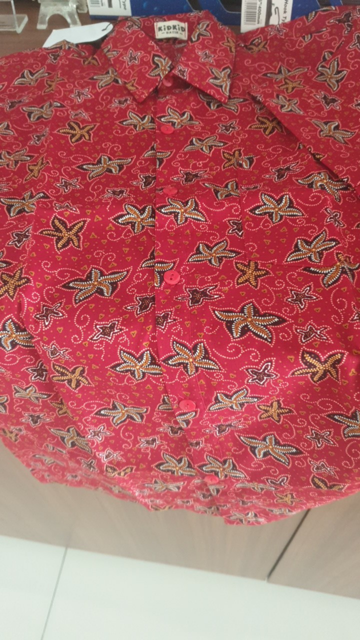 Baju Batik Anak Laki Kemeja Batik Anak Hem Baju Cowok Usia 0-14 Tahun Kode Ak-56