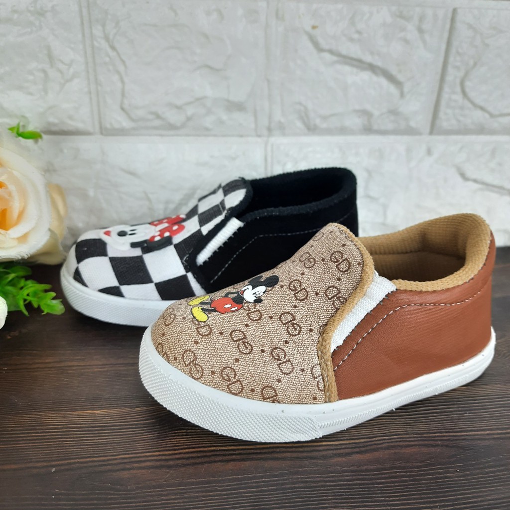 [TAMAN SEPATUKU] SEPATU TRENDY MURAH MICKEY MOUSE LUCU SLIP ON 1 2 3 4 5 6 TAHUN DAX05