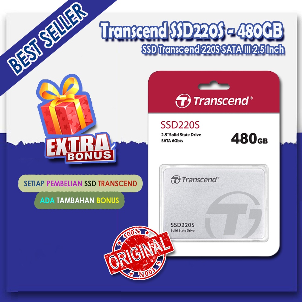 Transcend 220S 480GB SSD 2.5&quot; SATA3 TLC - HOT BONUS