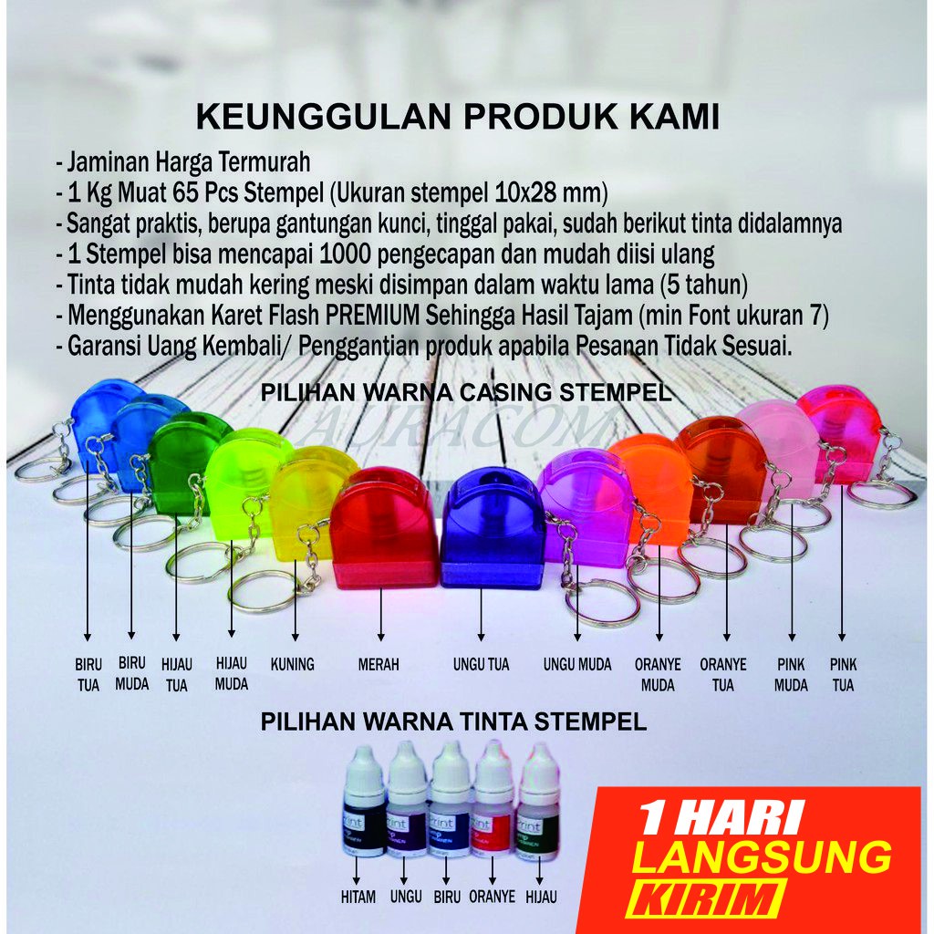 

(1 KG muat 65 pcs) STEMPEL NAMA BIDAN, DOKTER, APOTEKER, JABATAN, STEMPEL OTOMATIS.