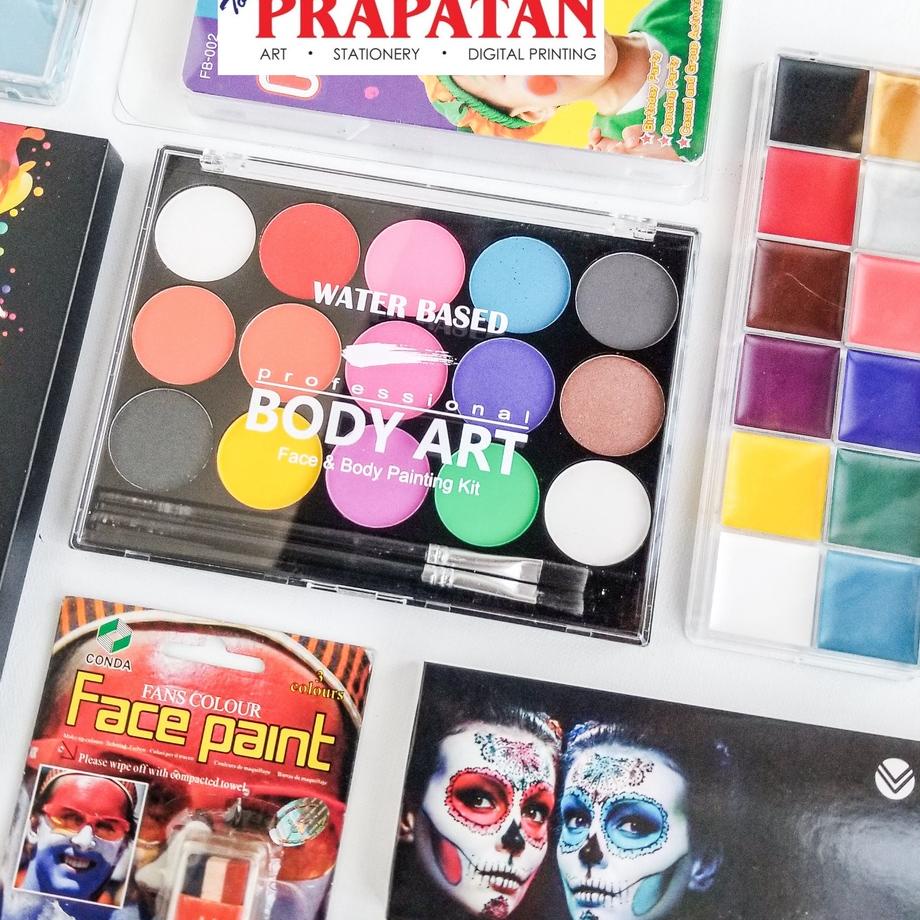 

[DISCOUNT 9QT72] Professional Body Art / Body Face Painting / Cat Wajah / Face Paint Terbatas