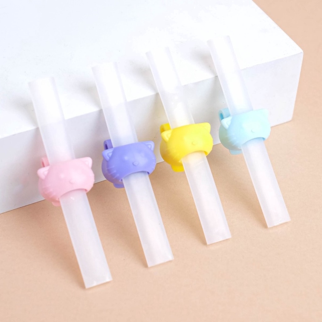 Little Dimple Straw and Clip Reusable Sedotan Anak Pakai Ulang