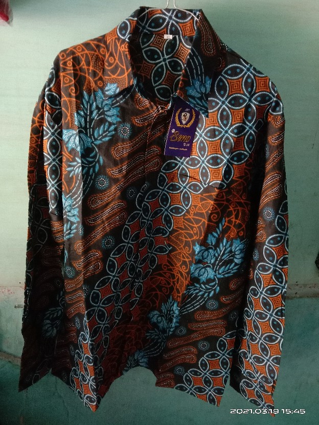 Hem Kemeja Batik Pria Lengan Pendek Slimfit Ory Batik Suffa