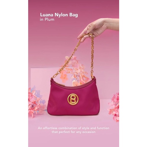 Luana Nylon Bag Buttonscraves Plum