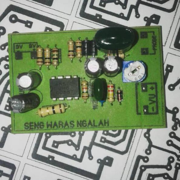 kit esr meter analog ic4558 alat cek elco on board "KAZ. 9616"