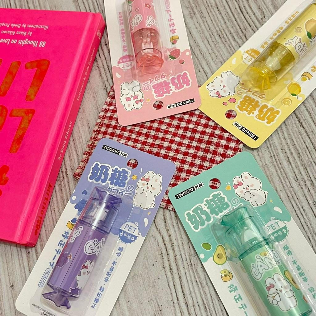 

Correction Tape Permen Lucu / Tipex Cute 4 M bentuk Candy harga Murah TG-B7823 Ready 4 Warna Alat Tulis Kekinian Lengkap Kualitas Terbaik Bisa COD