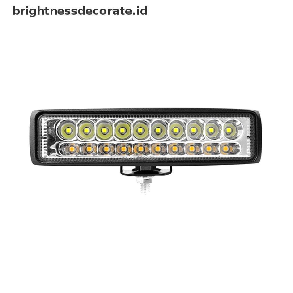 1pc Lampu Led Kerja 6 &quot;60W Warna Putih / Amber Untuk Fog Lamp Mobil Offroad