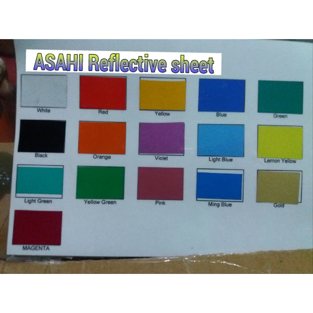 

Jual Sticker Asahi Reflective Sheet terbaik