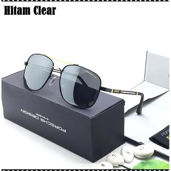 Produk Terbaru - Men Polarized Sunglasses Porsche Design P'8000 Brand - Pstkcm01280 - Hitam