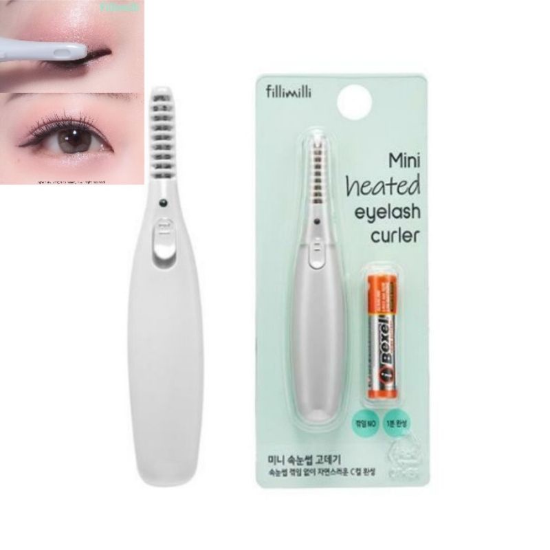 [Ready] Fillimilli mini eyelash heated curler / Pelentik Bulumata Elektrik / Lash curl