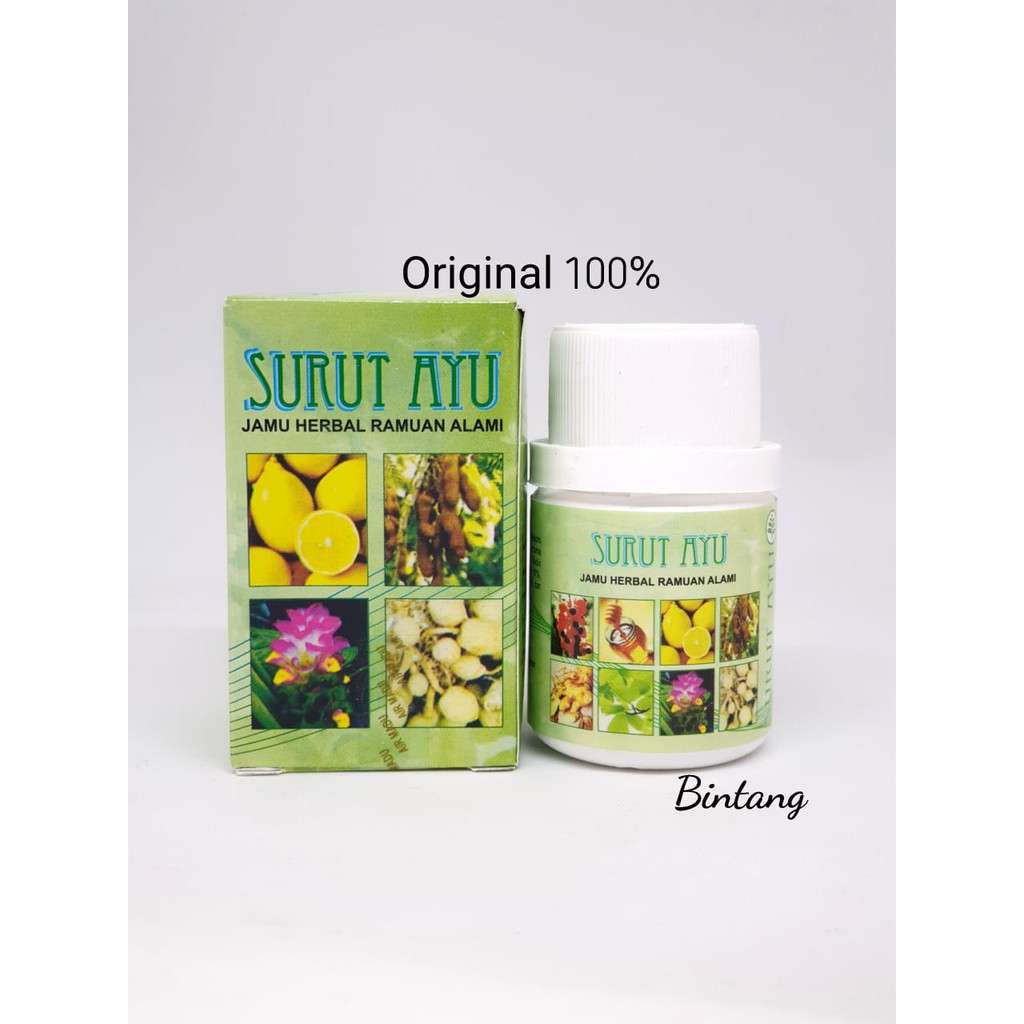 Surut Ayu Kapsul Pelangsing Jamu Herbal Shopee Indonesia