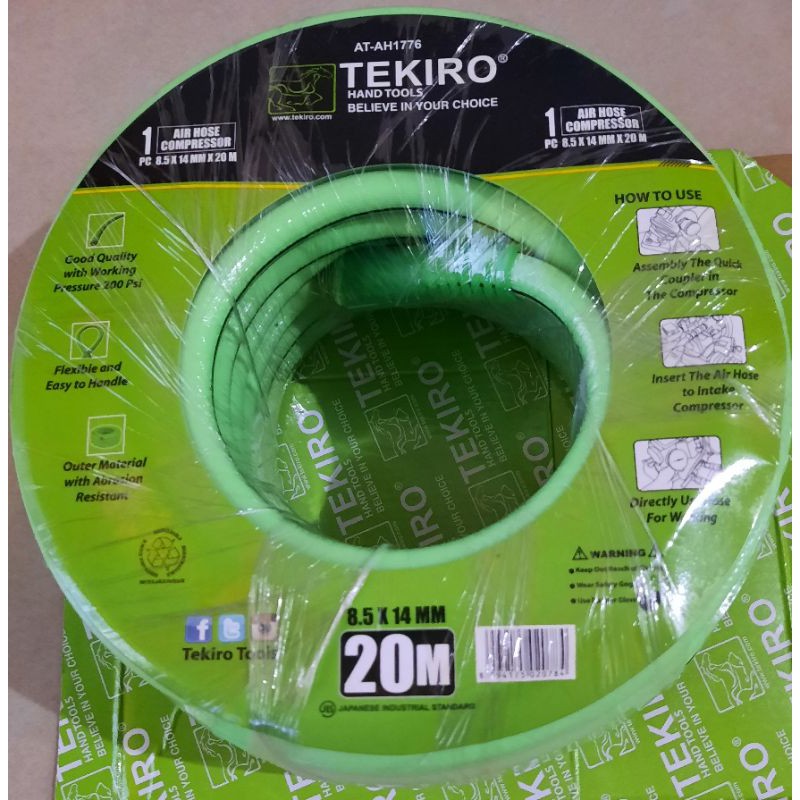 Selang kompresor 20 meter Tekiro(8.5×14mm)