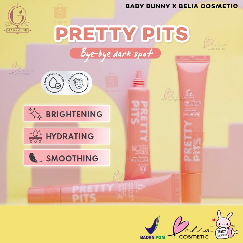 ❤ BELIA ❤ Madame Gie Pretty Pits Brightening Cream - Krim Pencerah Lipatan Kulit Tubuh | BPOM