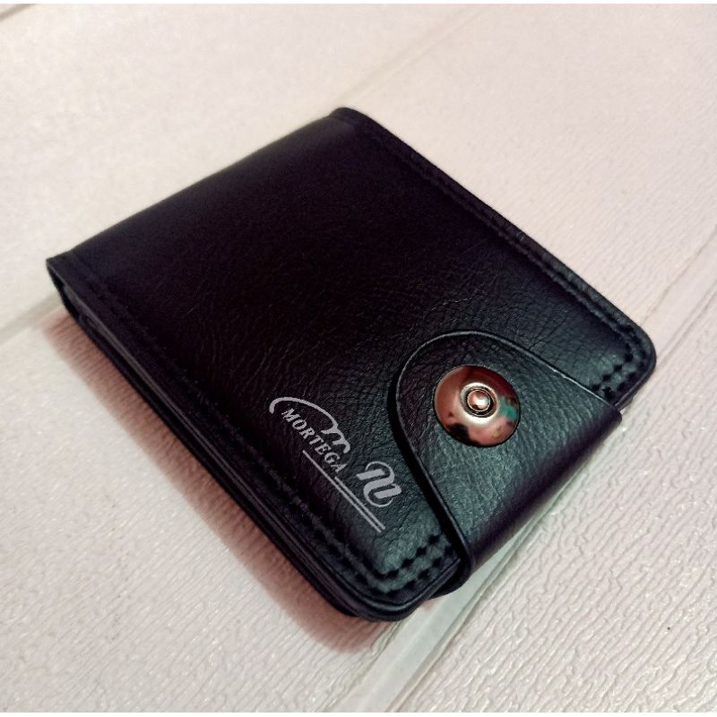 Dompet Pria Lipat Dua Model Kancing MAGNET Dompet Kulit Impor