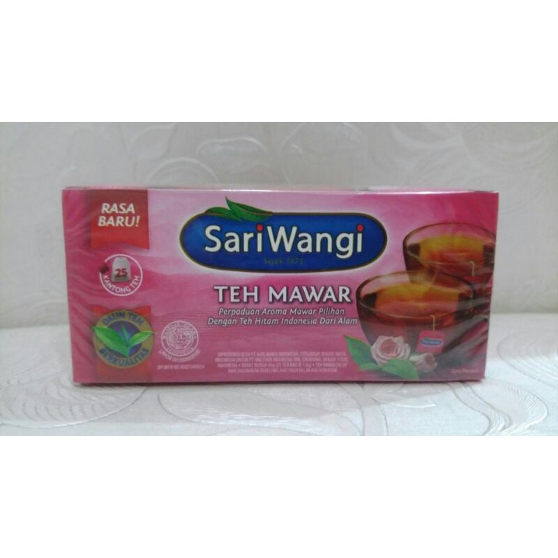 

SARIWANGI TEH MAWAR 25 BAGS / TEH SARIWANGI / TEH MAWAR / TEH MAWAR SARIWANGI / TEH / MAWAR