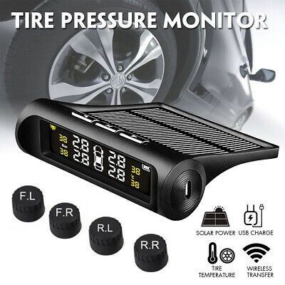 TPMS Air Pressure Monitor System Pengukur Tekanan &amp; Suhu Ban Mobil Real Time Waterproof Wireless