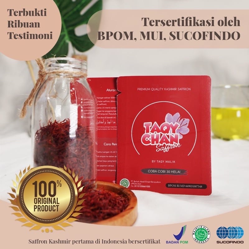 [READY SIAP KIRIM] Taqychan saffron coba cobi saffron Kashmir premium taqychan saffron by taqy malik