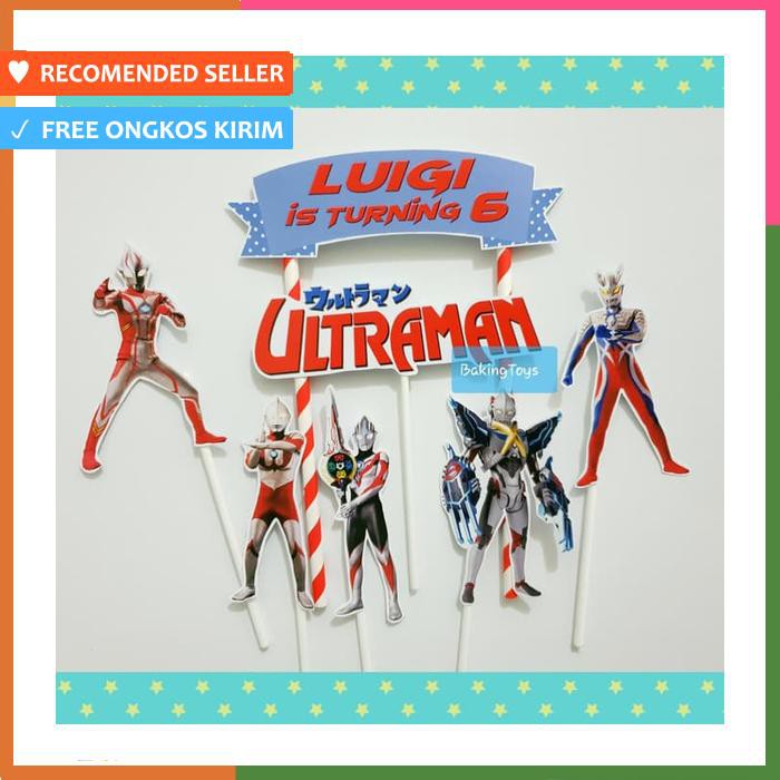 TOPPER CAKE BIRTHDAY ULTRAMAN A
