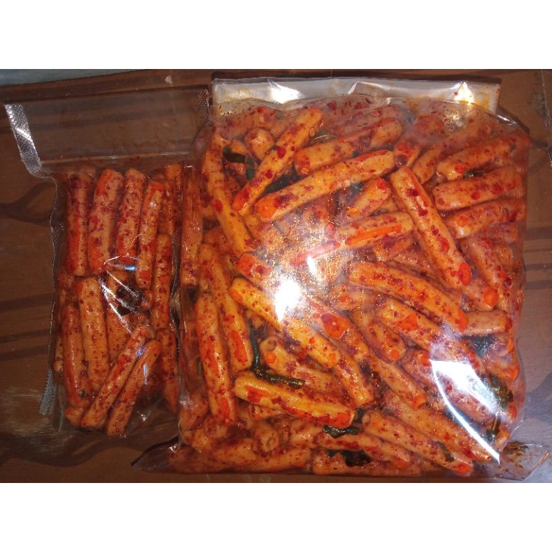 

Seblak potato pedas extra daun jeruk isi 1kg