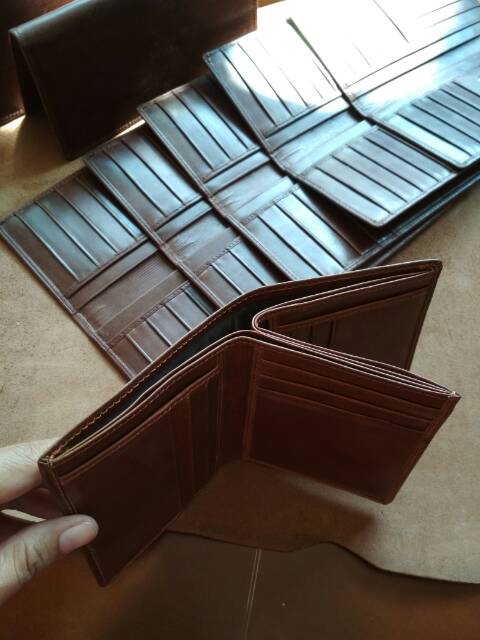 KOING DOMPET PRIA 3/4 BERDIRI 3D KUKIT ASLI FREE CUSTOM NAMA n BOX